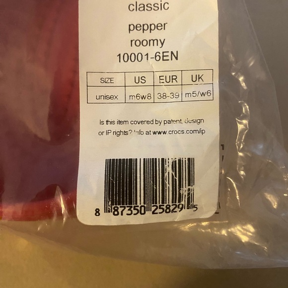 Red Crocs Classic Clogs - Picture 4 of 4